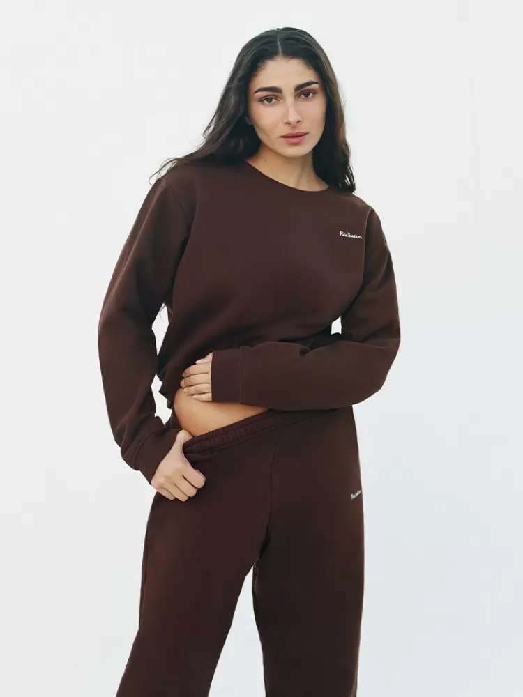 real_sweatpants__chocolate_3.webp Women Réalisation Par Real Sweatpants - Chocolate
