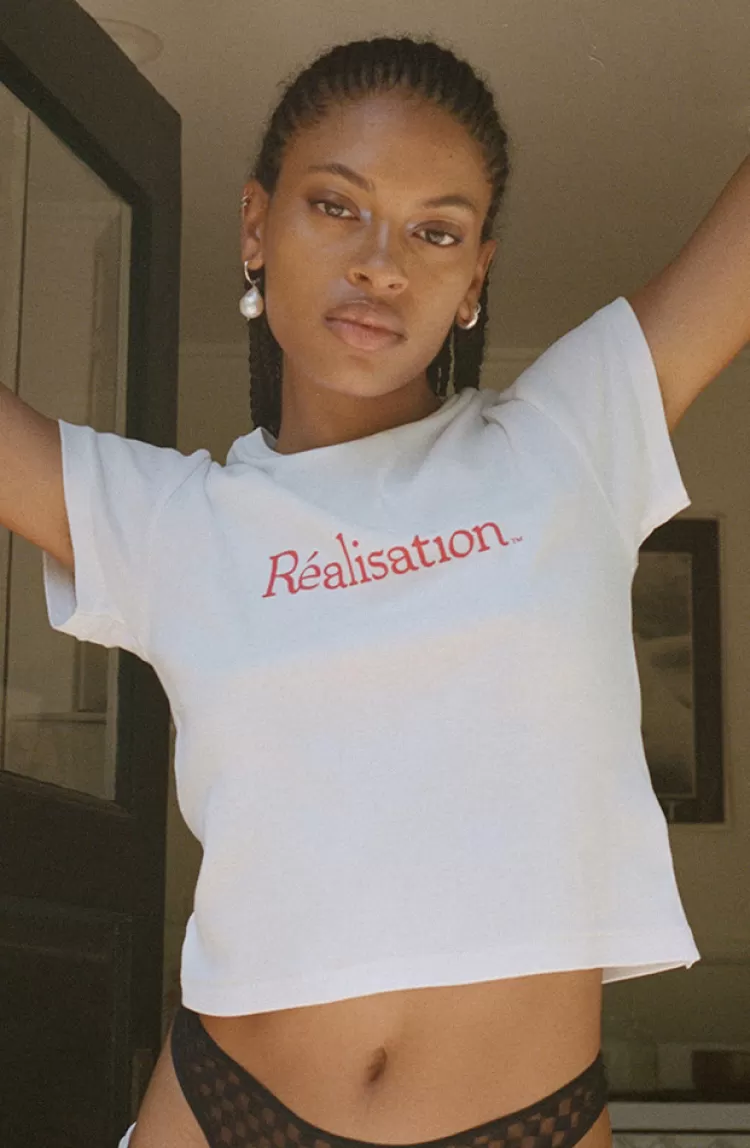 realisation_logo_tee__white_3.webp Women Réalisation Par Realisation Logo Tee - White