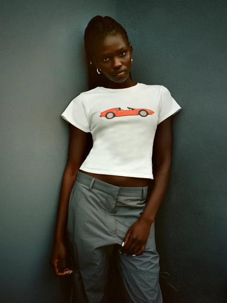 topless_baby_tee__white_2.webp Women Réalisation Par Topless! Baby Tee - White